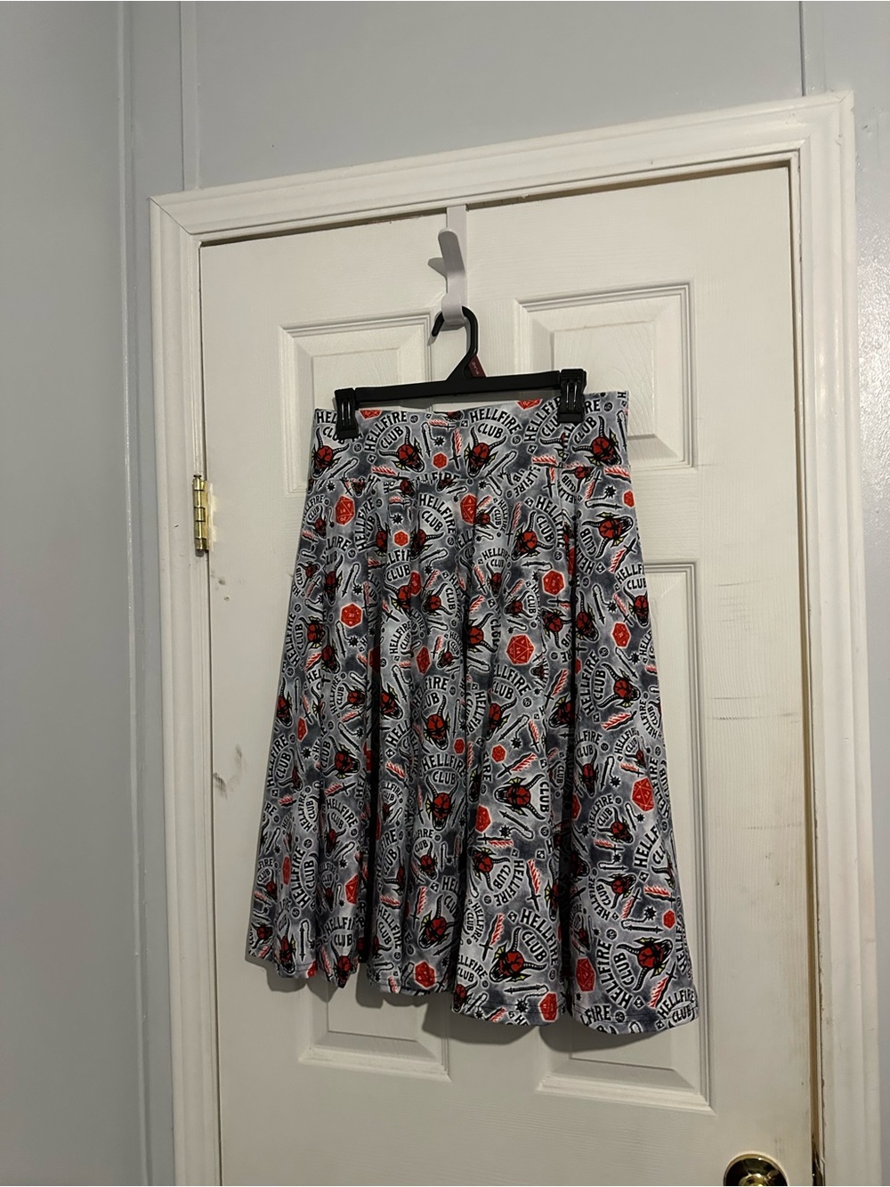 The Legging Lass Stranger Things Hellfire Club Skater Skirt with Pockets M/L